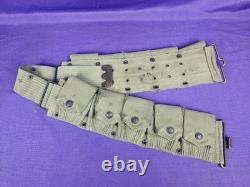 WW1 Cartridge Belt (Mills) Rimmed Eagle Snap Pea Green