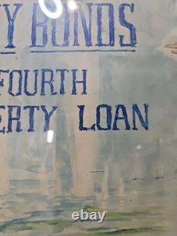 WW1 Clear The Way Buy Bonds fourth liberty loan Poster Christy lady liberty