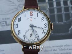 WW1 Cyma rare Good Hope Lever trench military wrist watch cl 370 Schwob Frères