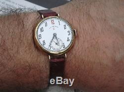 WW1 Cyma rare Good Hope Lever trench military wrist watch cl 370 Schwob Frères