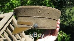 WW1 ERA USMC US Marine Corps Summer Dress Bell Crown Cap Hat Cover with EGA
