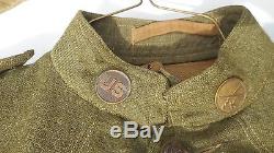 WW1 Enlisted Mans Tunic 79th Infantry Patch K Company Dated May! 918