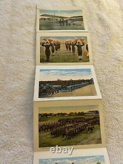 WW1 Era- Curt Teich & Co. The U. S. Army Series of 22 Complete Cards Postcards