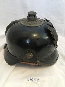 WW1 Era Imperial German / Prussian Pickelhaube Military Helmet