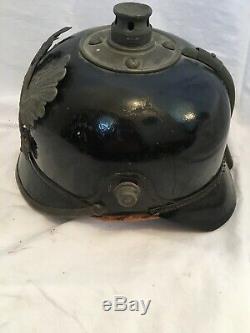 WW1 Era Imperial German / Prussian Pickelhaube Military Helmet