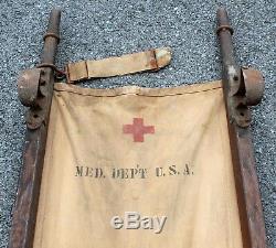 WW1 Era Stretcher USA Medical Department Military Army Vintage