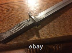 WW1 Ersatz German Butcher bayonet, 98/05 Very Rare To Find, Nice Metal Handle