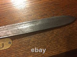 WW1 Ersatz German Butcher bayonet, 98/05 Very Rare To Find, Nice Metal Handle