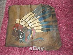 WW1 FRENCH AMERICAN USA AIRCRAFT FABRIC RED INDIAN ESCADRILLE LAFAYETTE
