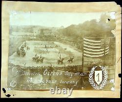WW1 First Division Circus Photograph Picture Montabaur Germany Antique Photo