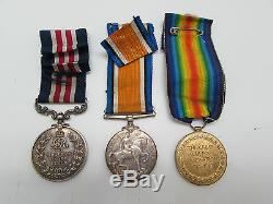 WW1 Full Size Gallantry Medal Group Bravery in Field