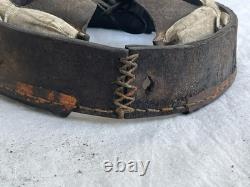 WW1 GERMAN LEATHER LINER FOR M16 HELMET. Sz 62. 1916. ORIG
