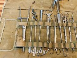 WW1 General Surgery / GYN Field Kit in Canvas Roll