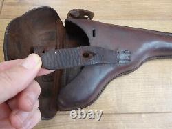 WW1 Genuine Luger Artillery Holster, dated 1915, leather holster only