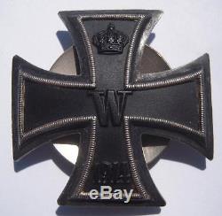 WW1 German 1st Class Iron Cross Vaulted & Screwback 800