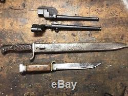 WW1 German Butcher Blade Bayonet Enfield Bayos G. C. Co Solingen Knife Lot