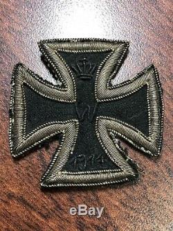 WW1 German CLOTH Iron Cross First Class EK1 1813 Prussia WWI Army Badge Medal
