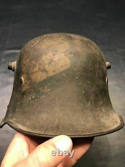 WW1 German Camo Helmet Veteran Bring Back Partial Liner with One Pad Attached