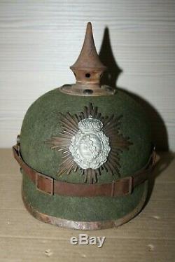 WW1 German Felt Ersatz Pickelhaube Helmet