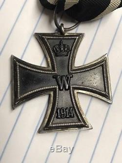 WW1 German Iron Cross EK2 Field Honor Badge Wound Medal Belt Buckle Prussian
