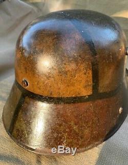 WW1 German M16 Camouflage Steel Helmet, Mimikri ET66 original