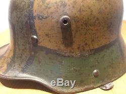 WW1 German M16 Camouflage Trench Helmet