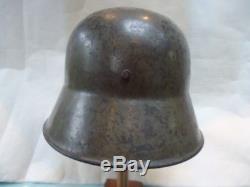 WW1 German M16 Helmet Shell with 80% Original Apple Green paint remaining