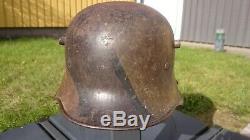 WW1 German M17 camo helmet