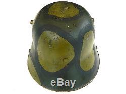 WW1 German M. 16 Steel Helmet (Mod. 1916 Stahlhelm) Camouflaged Shell