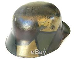 WW1 German M. 16 Steel Helmet (Mod. 1916 Stahlhelm) Camouflaged Shell