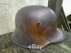 WW1 German Model 18 Cammo. Steel Helmet