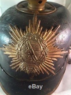 WW1 German Spiked Pickelhaube Military Helmet