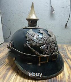 WW1 German Tin-plate Pickelhaube Helmet