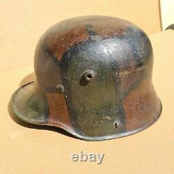 WW1 German camo helmet 100% original