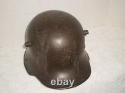 WW1 German steel helmet M17 original paint, liner, Si62