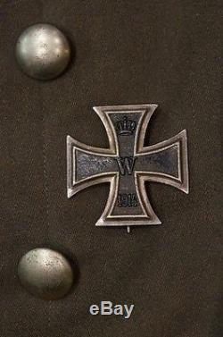 WW1 Imperial German 102nd Infantry Officers 1915 Pattern Feldgrau Litewka Tunic