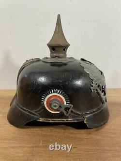WW1 Imperial German Army Prussian Pickelhaube Helmet M1915
