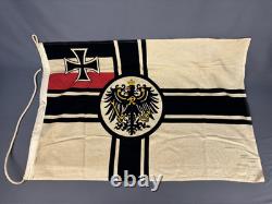 WW1 Imperial German Kaiserliche Marine Reichskriegsflagge Naval 35 Flag, 1970s