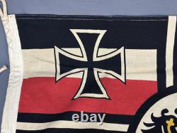 WW1 Imperial German Kaiserliche Marine Reichskriegsflagge Naval 35 Flag, 1970s