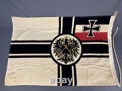 WW1 Imperial German Kaiserliche Marine Reichskriegsflagge Naval 35 Flag, 1970s