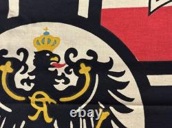 WW1 Imperial German Kaiserliche Marine Reichskriegsflagge Naval 35 Flag, 1970s