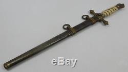 WW1 Imperial German Navy Officer dress dagger sword bayonet WWII US Vet. Estate