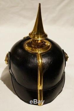 WW1 Imperial German Saxon Officers Picklehaube with Trichter and Storage Case