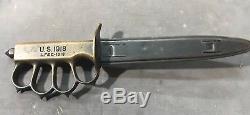 WW1 L. F. &C. 1918 Trench Knife with Scabbard RARE