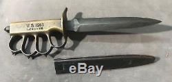 WW1 L. F. &C. 1918 Trench Knife with Scabbard RARE