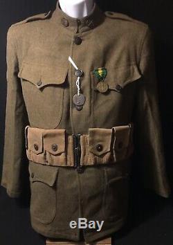 WW1 M1917 SPEC 1268 Cavalry PFC Service Uniform M Co, 8th Cavalry Regiment