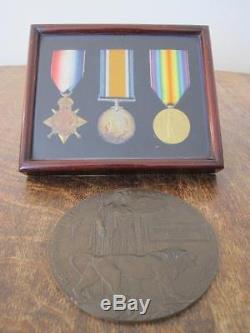 WW1 MEDALS & DEATH PLAQUE TO LIEUTENANT EDWARD HENRY KANN ROYAL FLYING CORPS KIA