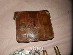 WW1 MILITARY Bush Saw and Leather Case. (B. CROOK & Sons 1915)