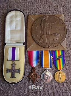 Ww1 Military Cross Killed In Action Casualty Medal Group