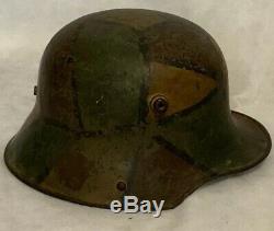WW1 M-16 German Austrian Helmet Tortoise Shell Camo Original